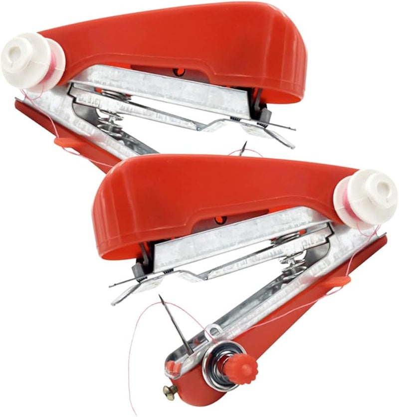 Artibetter Mini Handheld Sewing Machine Portable Crafting Tool For Quick Repairs Home Use - Image 1