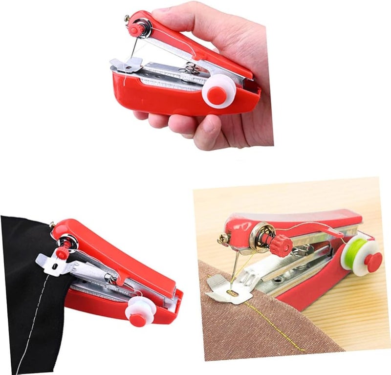 Artibetter Mini Handheld Sewing Machine Portable Crafting Tool For Quick Repairs Home Use - Image 5