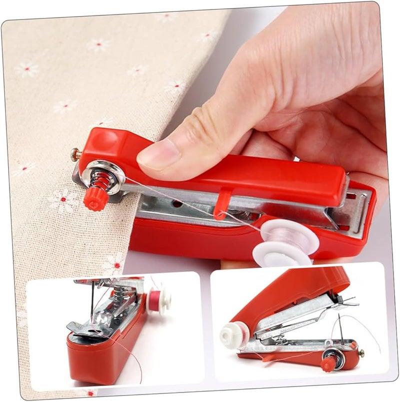 Artibetter Mini Handheld Sewing Machine Portable Crafting Tool For Quick Repairs Home Use - Image 3