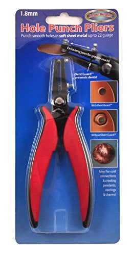 Bead Buddy Hole Punch Pliers with Dent Guard Gauge Guard - Creates professional holes - 1.8mm - Image 1