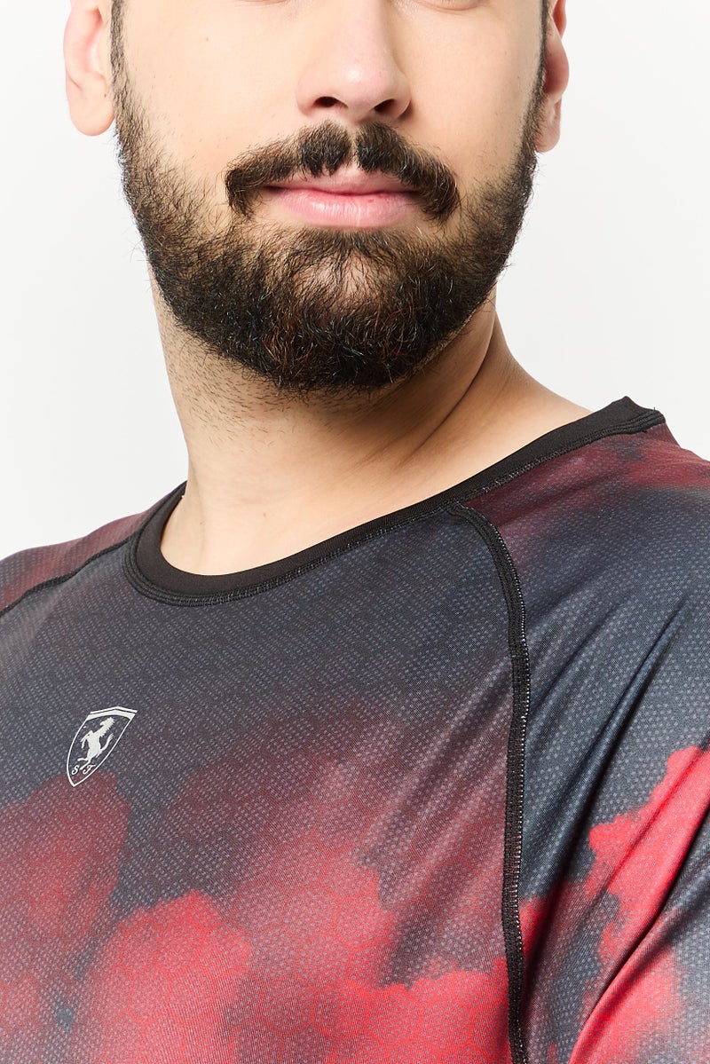 Scuderia Ferrari Men Sportswear Fit Short Sleeve Running T-Shirts, Multicolor - Image 3