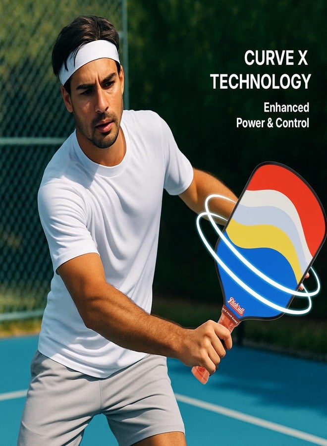 Pick’all Raw Carbon Fiber Strong Spin & Power Surface | Thermoformed Wide Face 16MM Advanced Series Pickleball Paddle - Edge - Image 2