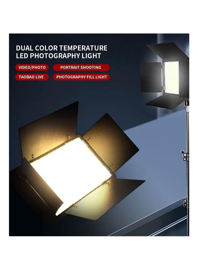 LEDIN 600 LED Light Kit, Rechargeable and Plug-Powered Camera Light, 3200K-5600K, Video Conference Live Light - Image 4