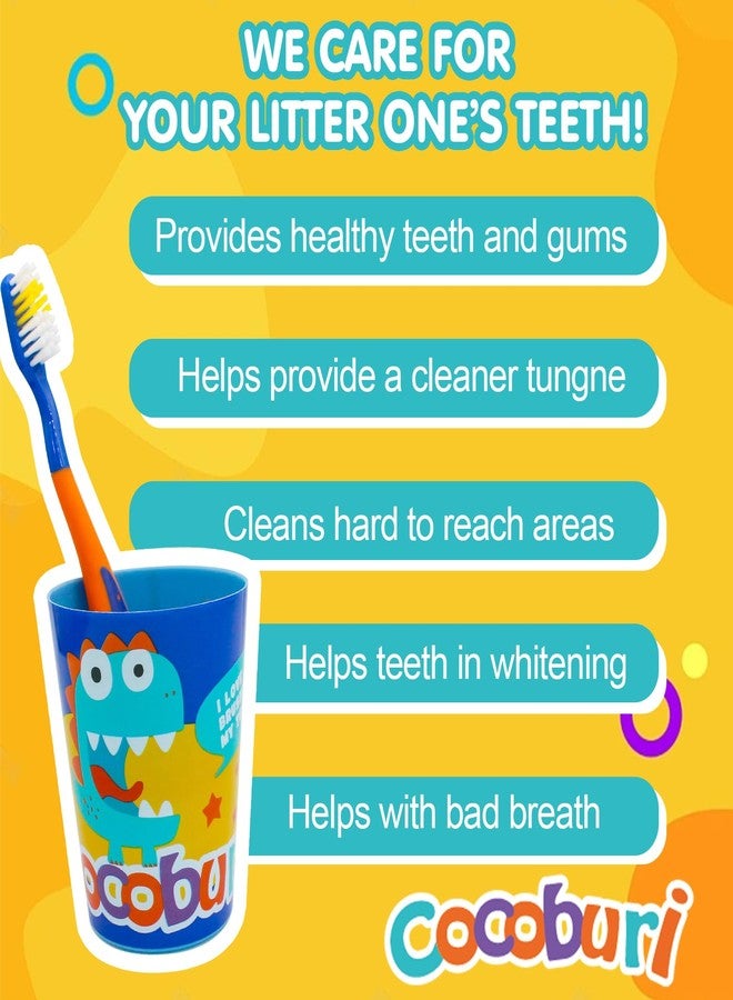 COCOBURI Travel Toothbrush Kit for Teens on The Go, Complete Portable Dental Set with Toothbrush,Toothbrush Cap, Cup Included and Carry Bag,BPA Free,Compact for Trips & Sleepovers - Image 4