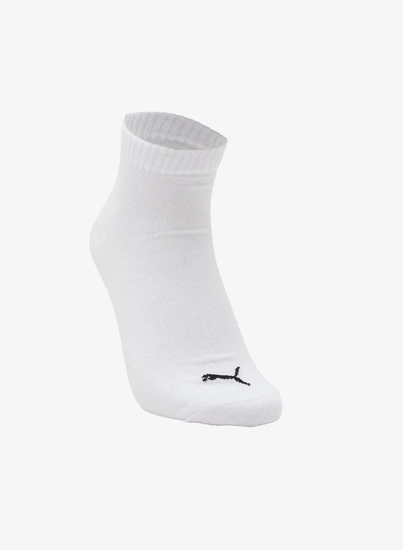 Puma White 3 Pack Quarter Plain Socks for Men | Best Price UAE