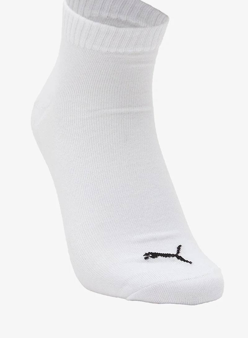 Puma White 3 Pack Quarter Plain Socks for Men | Best Price UAE