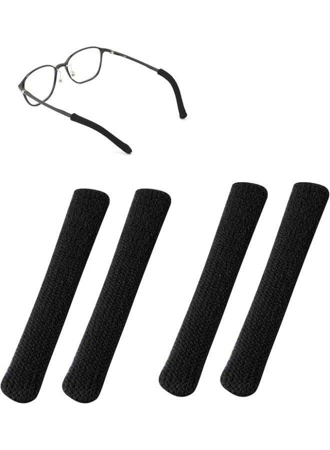 jaexest Eyeglass Pads – Knitting Eyeglass Temple Covers – Non-Slip Eyeglass Ear Grips – Soft Arm Cushions for Glasses – Comfortable Retainers for Sunglasses, Reading Glasses - Image 1