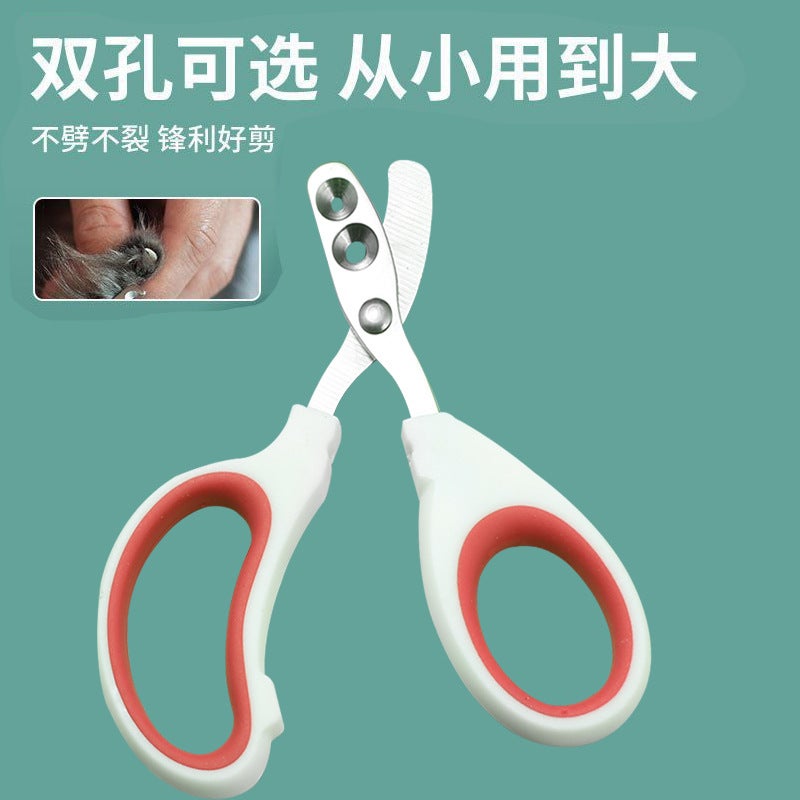 Cat Nail Clippers, Small Blind Cat Nail Clippers, Pet Nail Clippers, Nail Scissors, Round Hole Single/Double Hole Clippers, - Image 1