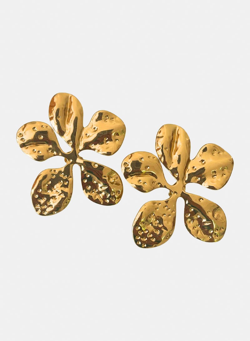 Chunky Flower Earrings (Stainless Steel)