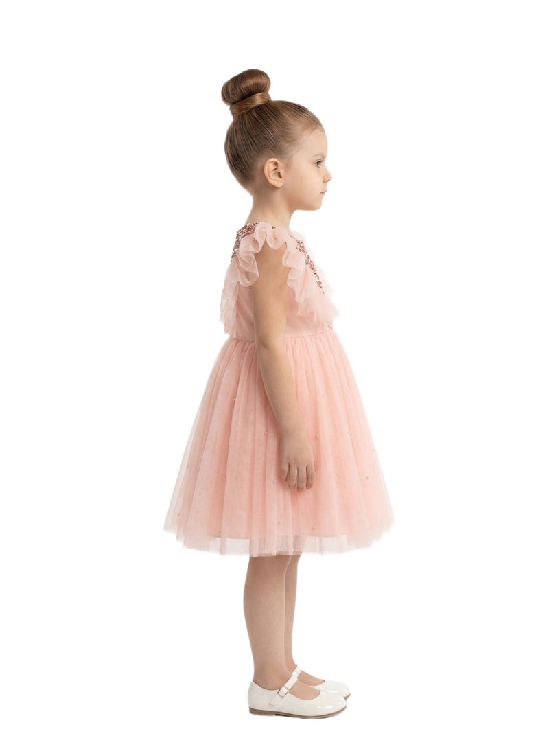 Bidani Sparkly Party Dress -  Pink - Image 2