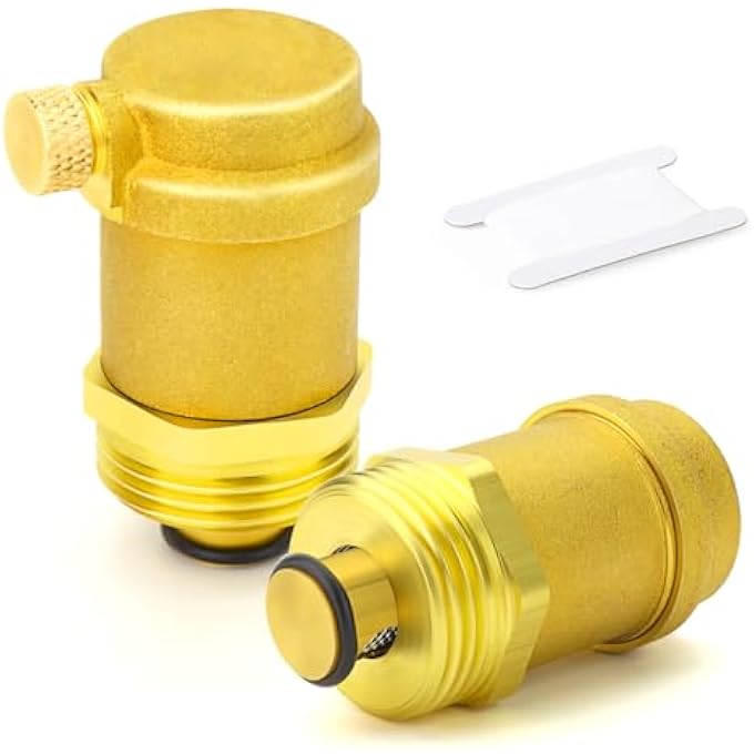 2PCS AUTOMATIC AIR VENT VALVE, 1" DN15, BRASS, GLOBE VALVE, FOR SOLAR WATER HEATER AND HVAC SYSTEM - Image 2
