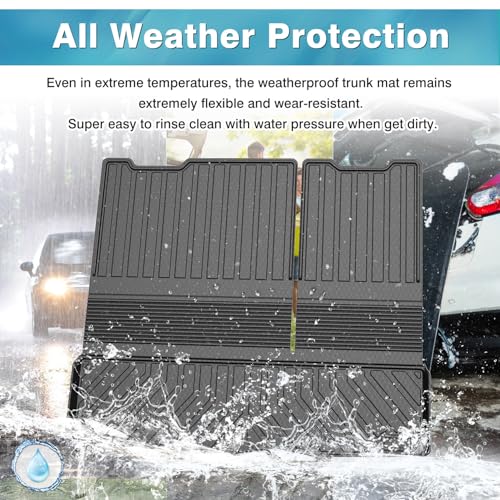 Mixsuper Cargo Liner for Tahoe 2015-2020, Trunk Mat for Tahoe Accessories All Weather Cargo Mat Rear Trunk Liner Black - Image 5