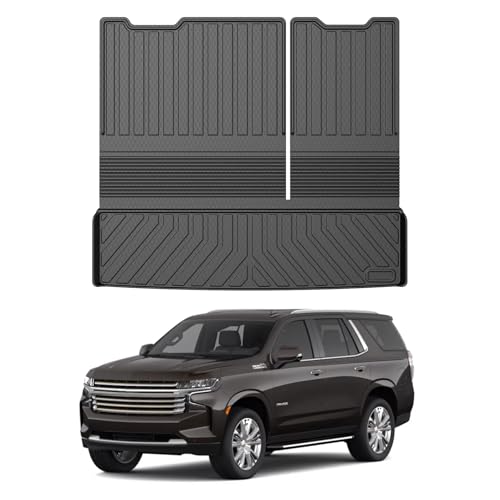 Mixsuper Cargo Liner for Tahoe 2015-2020, Trunk Mat for Tahoe Accessories All Weather Cargo Mat Rear Trunk Liner Black - Image 1