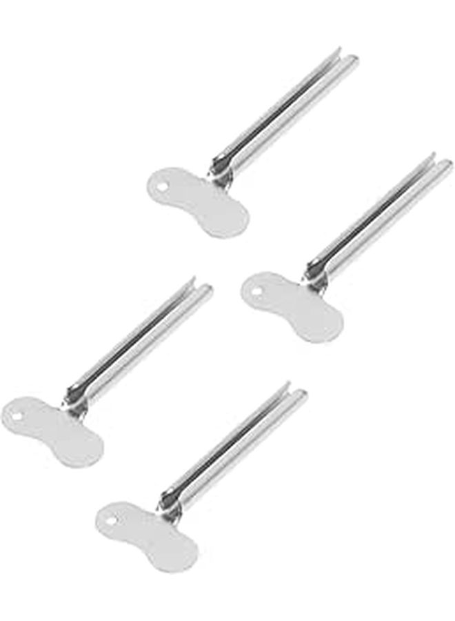 4Pcs Stainless Steel Toothpaste Squeezer Set Adjustable Tube Roller For Bathroom - Image 1