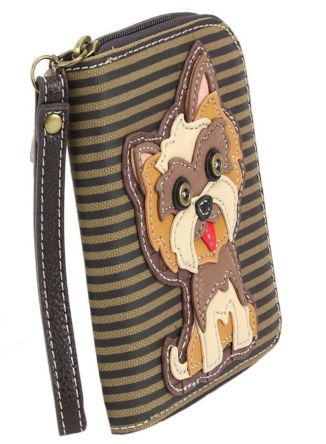 Chala Yorkshire Terrier Zip-Around Wristlet Wallet - Dog Mom Gift Yorkie - Image 4