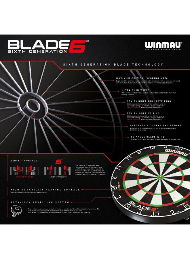 Winmau لوحة رمي السهام بروفيشينال بليد 6 من وينماو - Image 4