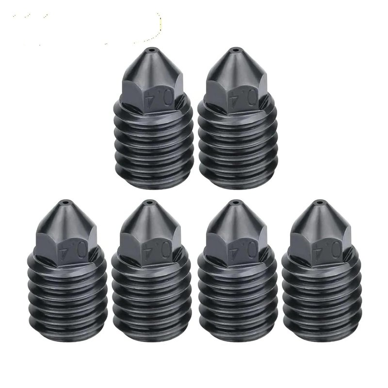 2Pcs 0.4mm Hardened Steel Nozzle High Temp Wear Resistant for Bambu Lab P1P X1 Hotend Upgrade Replacement - Image 3