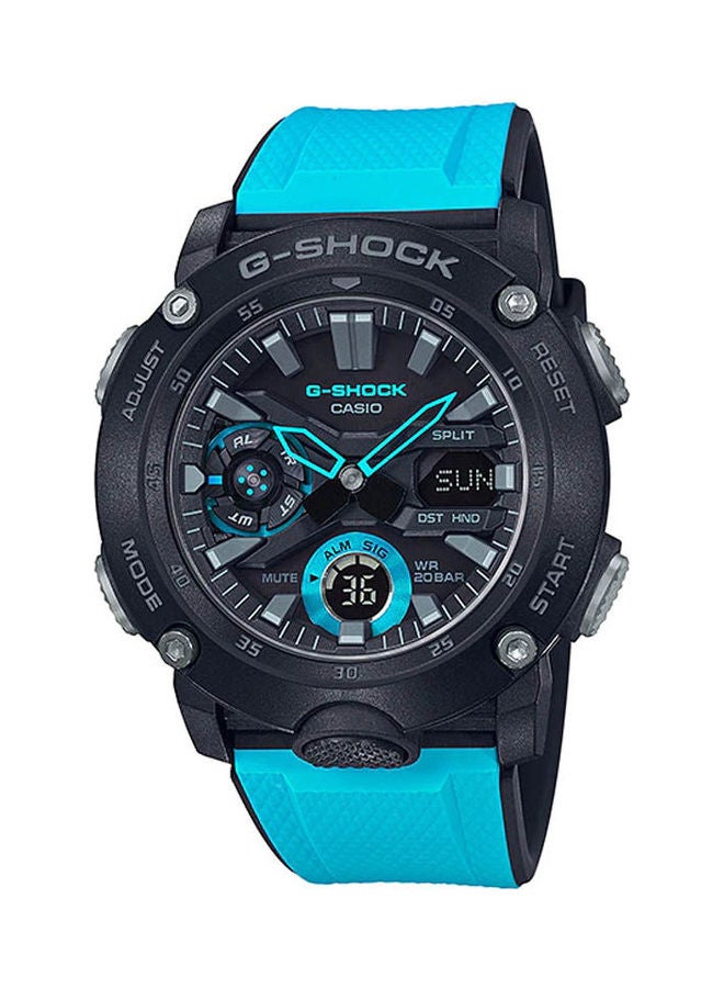 CASIO Men Rubber Analog Watch GA-2000-1A2DR - Image 1