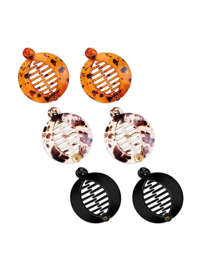 Molain 6 Pieces Banana Hair Clips Mini Banana Hair Combs Resin Fishtail Hair Clip Combs Hair Accessories For Women Girl (Multicolor) - Image 2