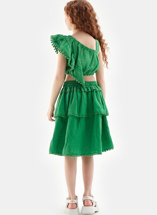Tyess Girl Green Skirt - Image 4