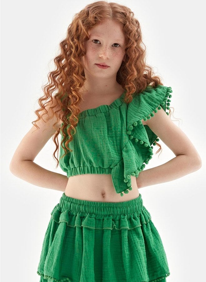 Tyess Girl Green Skirt - Image 2