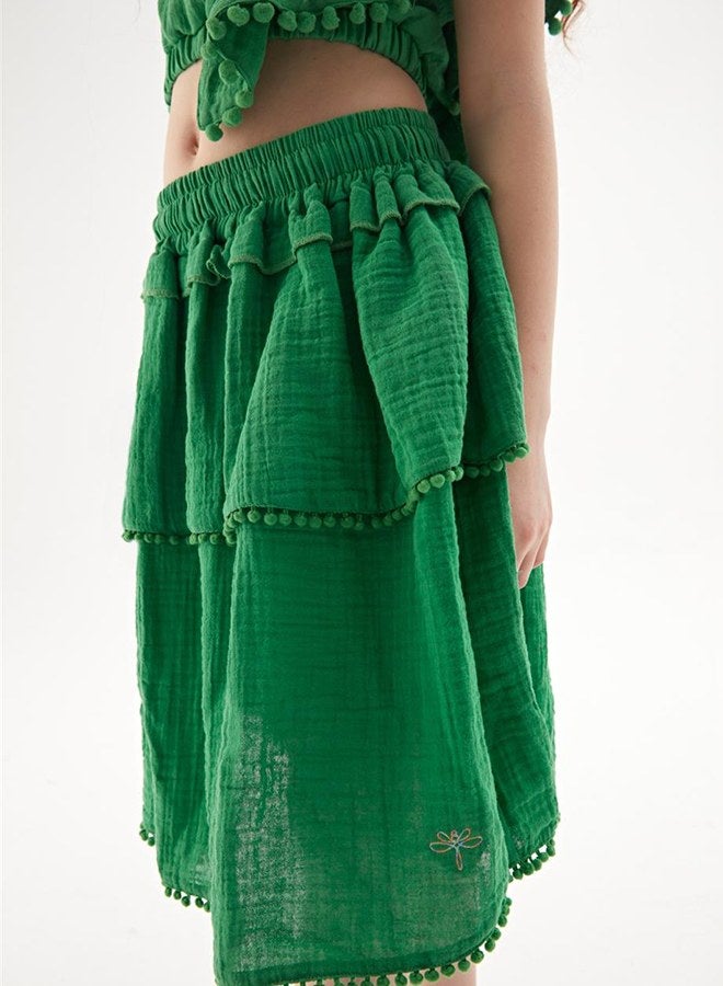 Tyess Girl Green Skirt - Image 3