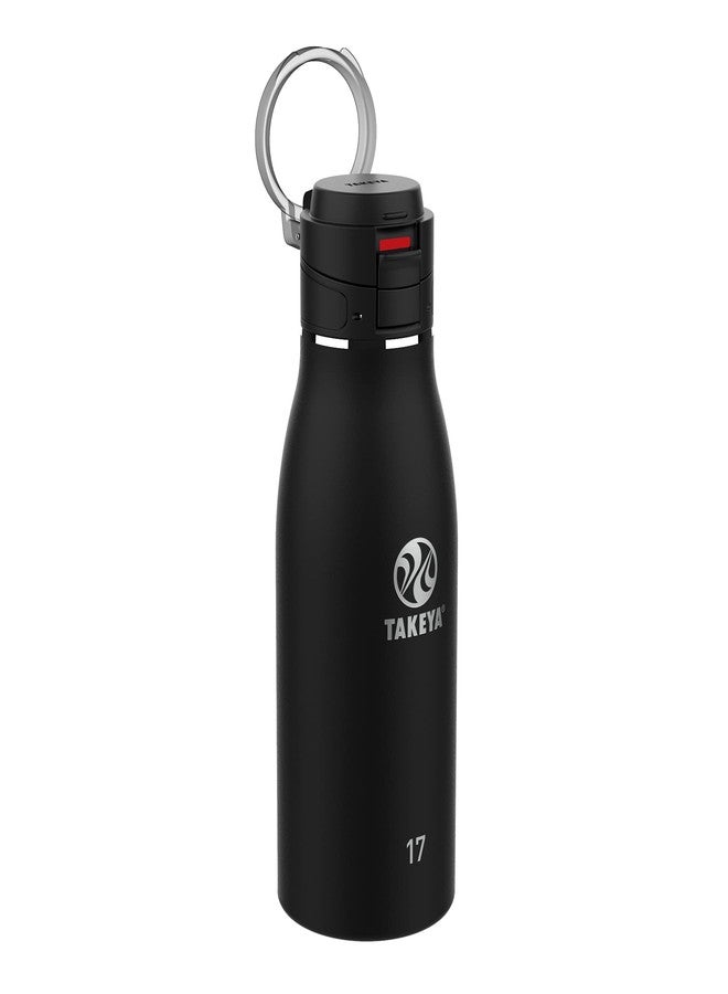 Takeya Traveler Leakproof Coffee Mug - Carrying Loop - Insulated Drinkware for Everyday Use - Durable & Portable with Spill-Proof Design - 17 oz, Onyx. - Image 1