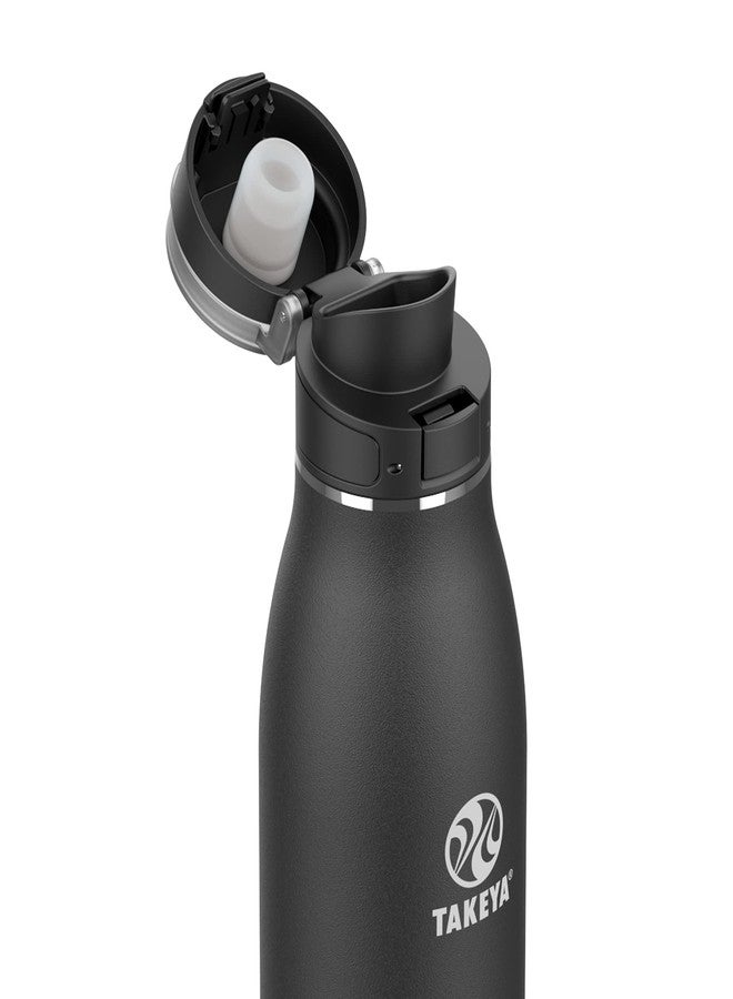 Takeya Traveler Leakproof Coffee Mug - Carrying Loop - Insulated Drinkware for Everyday Use - Durable & Portable with Spill-Proof Design - 17 oz, Onyx. - Image 2