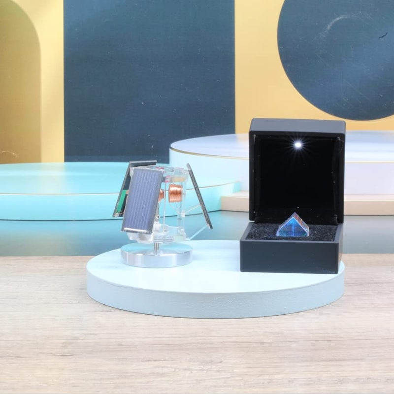 Sunnytech Mini Solar Vertical Mendocino Motor Educational Model Science Physics Toy Home Office Desk Decor QZ08A - Image 4