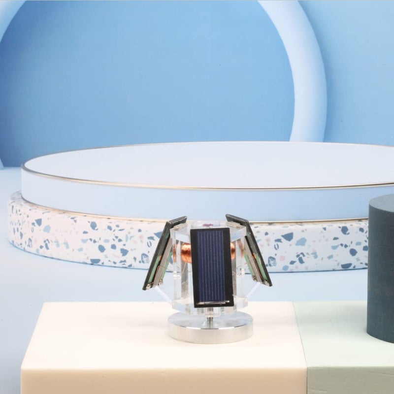 Sunnytech Mini Solar Vertical Mendocino Motor Educational Model Science Physics Toy Home Office Desk Decor QZ08A - Image 5