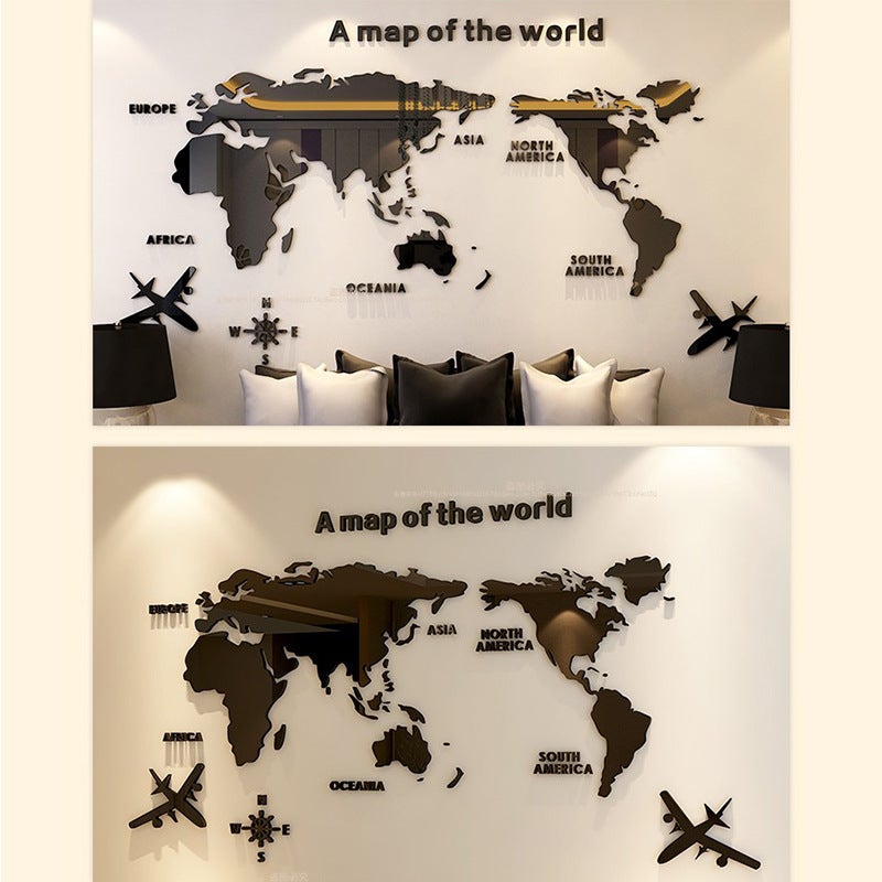 Creative Home Background Wall Stickers Acrylic 3D Stereo Wall Stickers Living Room Tv Background M70-Ground Pictures - Image 3