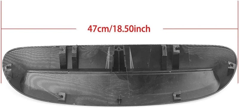 مجموعة واحدة متوافقة مع ميني كوبر S JCW F54 F55 F56 F57 2014-UP ABS أسود لامع غطاء مخرج الهواء الأمامي لغطاء المحرك (مظهر ألياف الكربون) - Image 4