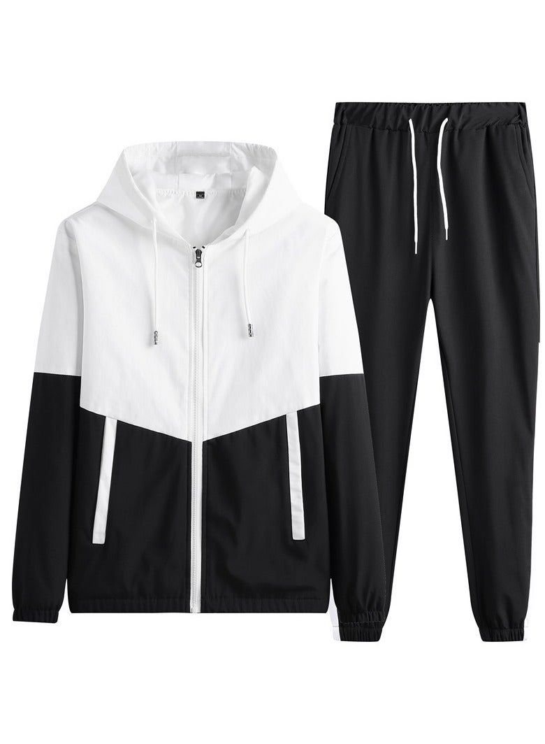 KUYING Men's Loose Sportswear And Sports Pants Two-Piece Set  - Image 1