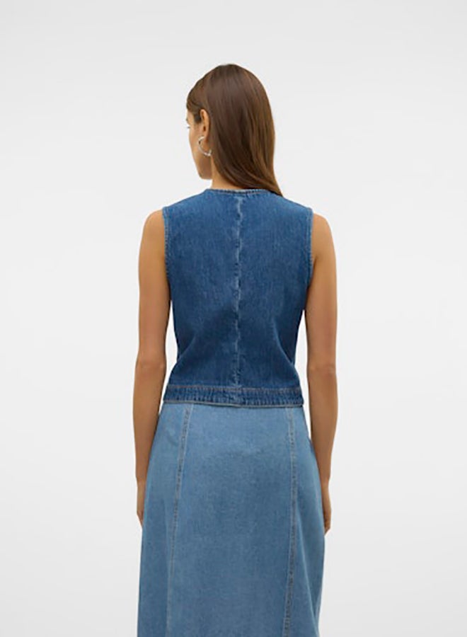 VERO MODA Vmcarley Sl Rhinestone Vest Ra360 - Image 4