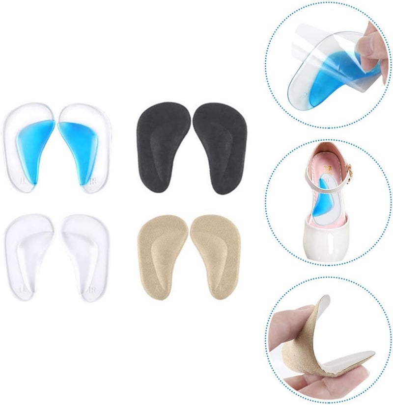 cheekyglo 8pairs cm Pads Pain Shoe Men Orthopedic Relieve Pain& Kids Women Support Feet Insole Pad Foot Reusable Size Plantar Shoes Self- Inserts: Pressure Fasciitis Baby Feet, Children S - Image 2