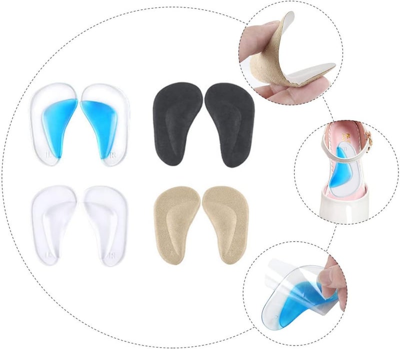 cheekyglo 8pairs cm Pads Pain Shoe Men Orthopedic Relieve Pain& Kids Women Support Feet Insole Pad Foot Reusable Size Plantar Shoes Self- Inserts: Pressure Fasciitis Baby Feet, Children S - Image 4