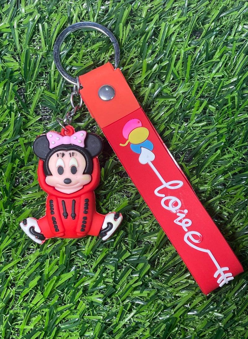 ميدالية مفاتيح كرتونية مميزة اكسسوار مميز سلسلة مفاتيح بتصميم شخصية ديزني ميكي ماوس مع شريط يتناسب مع مفاتيح السيارة والمحفظة والحقيبة هدية رائعة وجميلة - Image 2