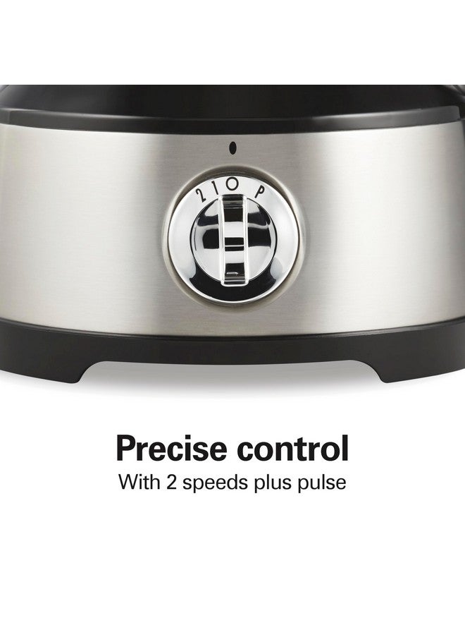 Hamilton Beach Hamilton Beach Food Processor & Vegetable Chopper for Slicing, Shredding, Mincing, and Puree, 10 Cups + Easy Clean Bowl Scraper, Black and Stainless Steel (70730)  - Image 5