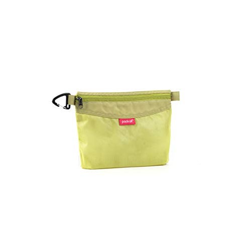 pack all Water-resistant Material Zipper Pouch, Mesh Zipper Bags for Storage, Travel, Office (Green, Small) - Image 1