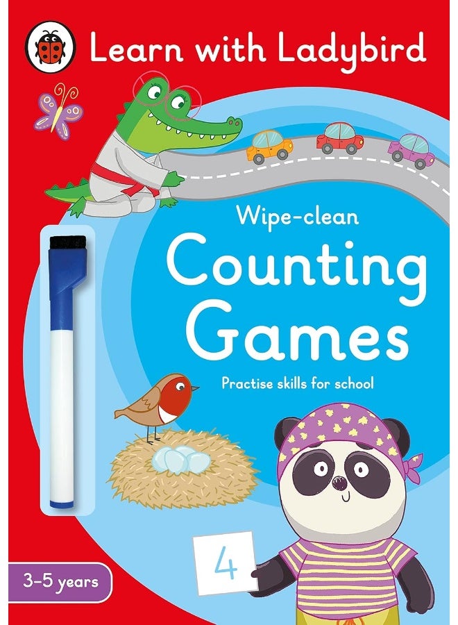 Counting Games: A Learn with Ladybird Wipe-clean Activity Book (3-5 years): Ideal for home learning (EYFS) - Image 1