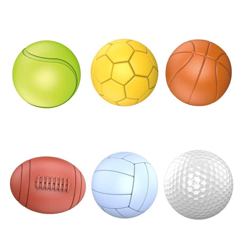 ROHSCE Baby Sensory Balls Soft Rubber Balls for Toddlers 13 Montessori Sensory Bath Toys 6 to 12 Months Kids Soccer Ball Sport Outdoors Baby Ball 6 Rubber Soft Toys for Kids - Image 2
