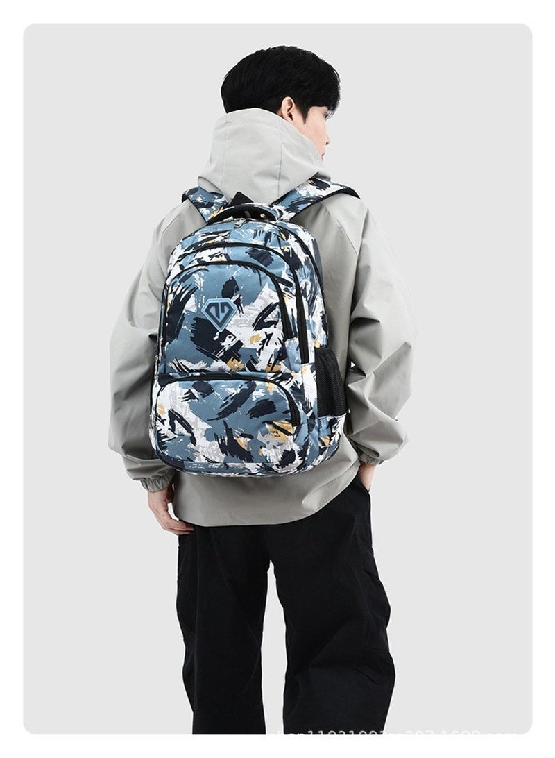 New camouflage casual backpack - High school double-shoulder bag - Large capacity middle school schoolbag - Image 4