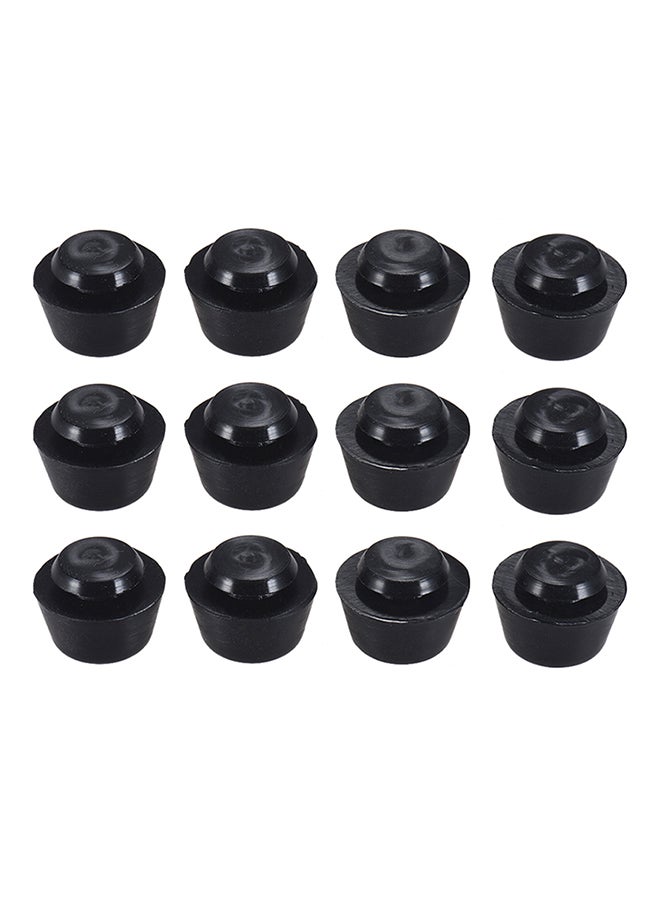 NIBEMINENT 12-Piece Shockproof Anti-Friction Printer Mat Pad For I3 3D Set Black 