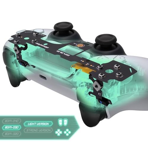 eXtremeRate Light Version Whole Clicky Kit for PS5 Controller BDM-030 Shoulder Face Dpad Buttons, Custom Micro Switch L2R2 Face Buttons Clicky Kit and Tactile L1R1 Keys Mouse Click for PS5 Controller - Image 1