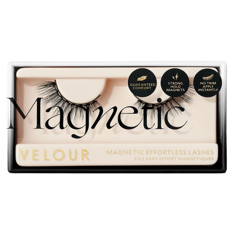 Velour Magnetic Eyelashes, Luxurious False Eyelashes, Reusable Magnetic Lashes, Wear up to 30x & Vegan, All Eye Shapes, Natural Lashes, Magnetic Eyeliner not Included (Stick It To Me)