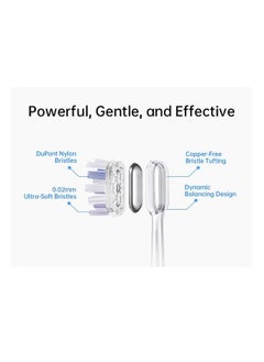 Laifen Three Brush Heads replacements of Laifen, Transparent Gum Care  - Image 3