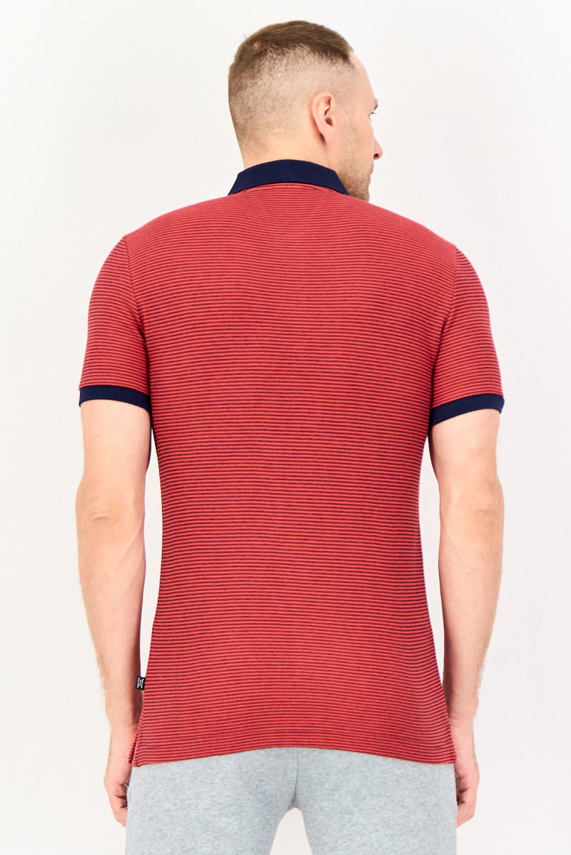 PUMA Men Slim Fit Short Sleeve Outdoor Polo Shirt, Red - Image 2