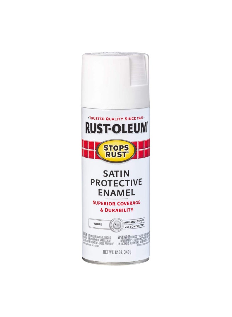 RUST-OLEUM Rustoleum Stops Rust Protective Enamel (354.8 ml, Satin White)