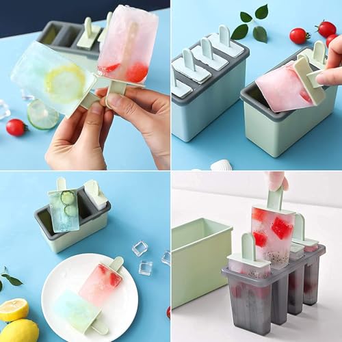 ADTALA Homemade Ice Lolly Popsicle Mold Reusable Ice Cream Molds, Kulfi Candy Maker Dishwasher Safe Durable Ice Pop Molds Tray (1 Pcs) - Image 5