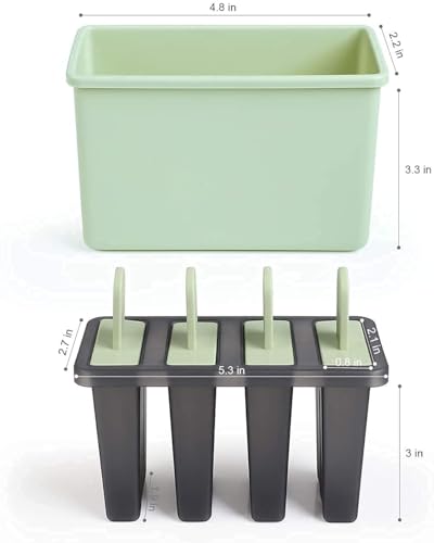 ADTALA Homemade Ice Lolly Popsicle Mold Reusable Ice Cream Molds, Kulfi Candy Maker Dishwasher Safe Durable Ice Pop Molds Tray (1 Pcs) - Image 3